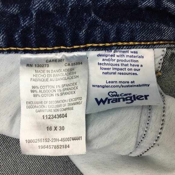 Wrangler Women's Loose Straight Leg Jeans Mid Rise Stretch Size 16 length 30" - Picture 8 of 9